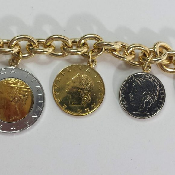 Italia Lire Coin Bracelet charm Bracelet QVC - Picture 4 of 8